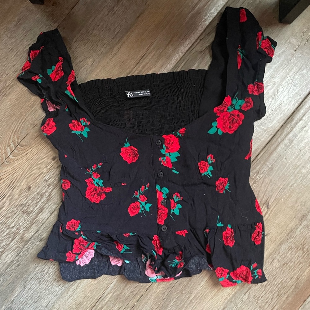 Zara rose top, size xs
